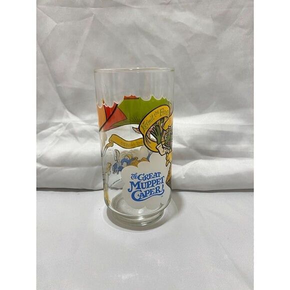 Vintage 1981 McDonald's The Great Muppet Caper Glass Kermit & Gonzo 5.75 inch - Picture 3 of 10